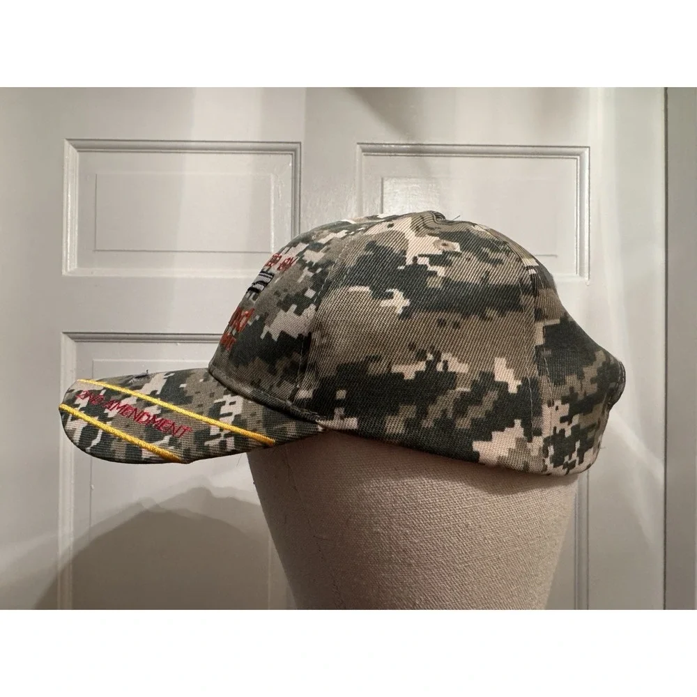 Kys Design Cap Protected By The 2nd Amendment Digicam Baseball Hat Bullet Holes